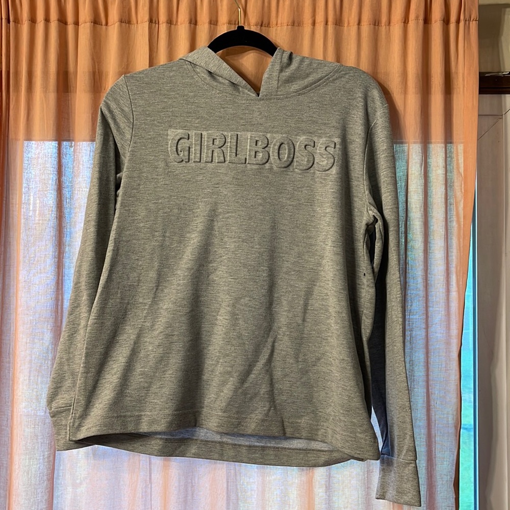 Grey Tshirt Hoodie